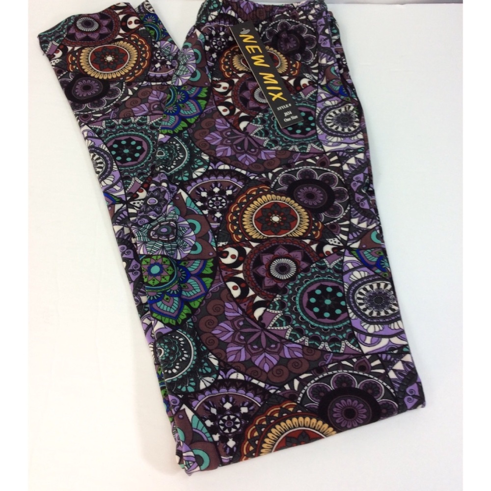 HP 12-19-18🎈Elastic Waistband Mandela Leggings